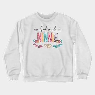 So God Made A Ninnie Happy Mother's Day Crewneck Sweatshirt